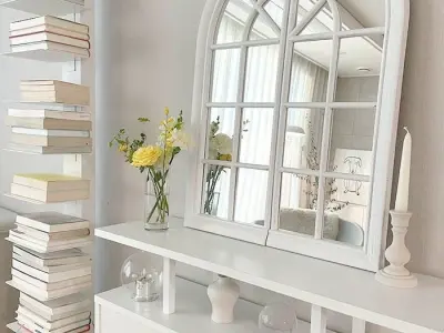 arched window wall mirror 3D model