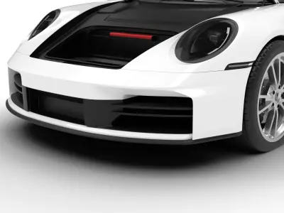 Porsche 911 Carrera 2025 3d model HQ 3D model