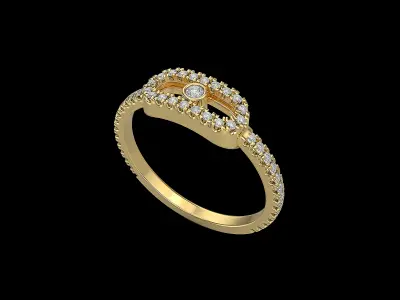 Fashion Messika RING 3dm and STL formats  3D print model