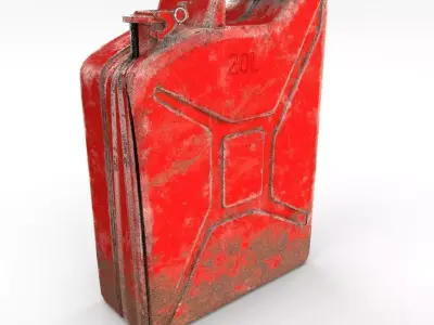 Jerry Can Weathered 2 PBR Low-poly 3D model