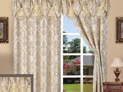 Curtains Low-poly 3D model