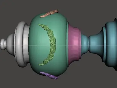 Facade decorative jar 3D print model