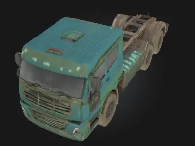 Rustic Truck  Weathered Vehicle Model for Countryside 3D model