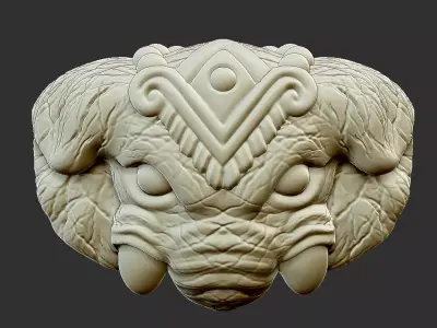 elephant head 3D print model