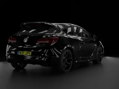 Vauxhall Astra VXR 2015 Low-poly 3D model