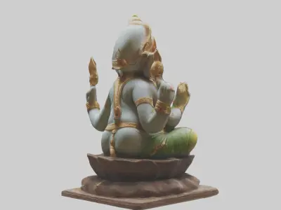 Ganeshastatue Model Low-poly 3D model