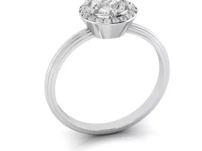 Cluster Halo Ring 3D print model