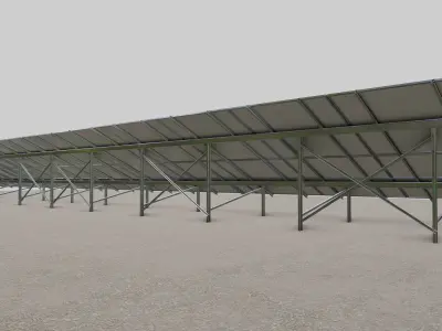 Solar Panel Steel Construction Type 13 3D model