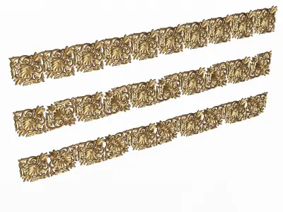 Ornament Element Molding 034 Low-poly 3D model