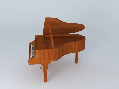 A Piano wood 3 3D model