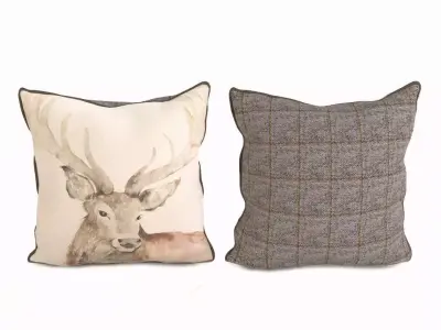 Voyage Cushion Piped Pillow 3D model