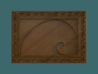Golden ratio decor  3D print model