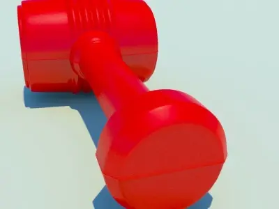 Toy Plastic Hammer 3D model