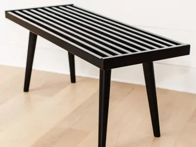 Wilhoit Wood Bench Free 3D model