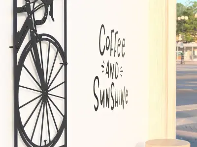 Modern Office Room Decoration Bike  3D print model