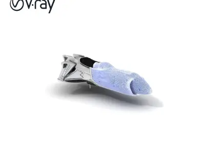 Futuristic Spaceship Model Pack Low-poly 3D model