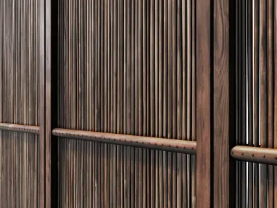 Screen branch crooked decor n1 3D model