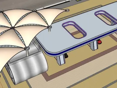 gas station 3D model