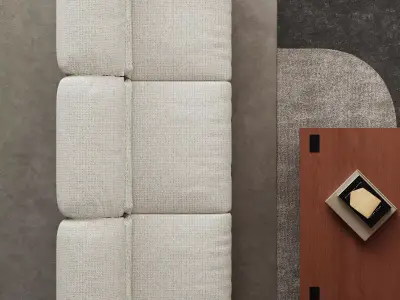 Mid Century interior scene 3D model