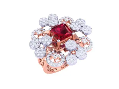 Diamond Ring  3D print model get