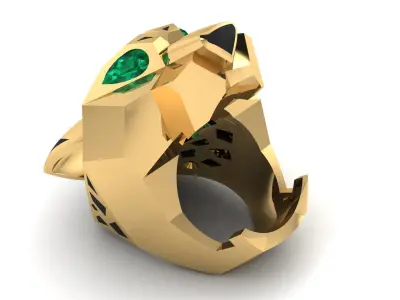 Panther big Ring 3d Print Model 3D print model
