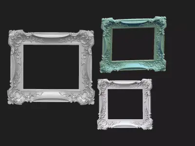  vintage frame 3D print model