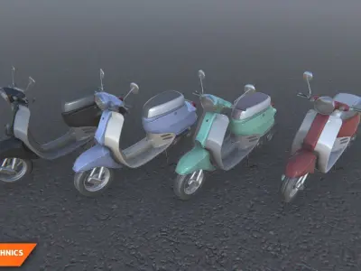 Mototechnics - vehicles big pack 3D model