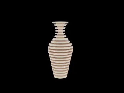 Onyx Textured Vase Statue Low Poly Formats 3DS 3DM MAX Low-poly 3D model