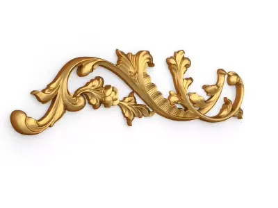 Classic decor ornament carved 74 3D model