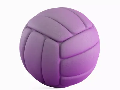 Simple Volleyball Ball 06 3D model