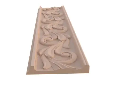 3D MODEL OF DECORATIVE CARVED MOLDING DECOR MODEL 3D print model