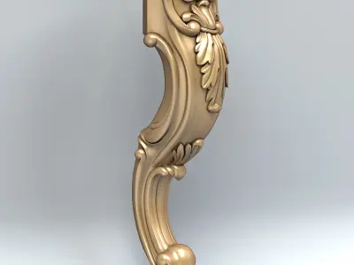 Furniture leg 005 3D model