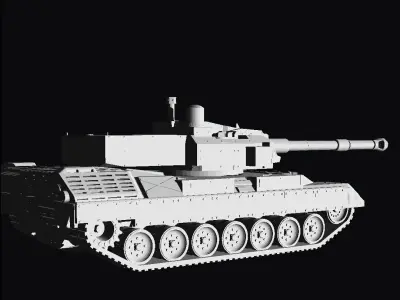 Leopard 1 105 turret 3D print model