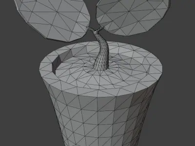 Simple Plant Low-poly 3D model