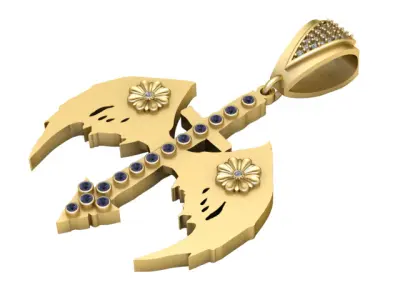 GOLD PENDANT 3D print model
