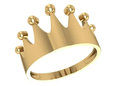CROWN-RINGS- CHECK Description 3D print model