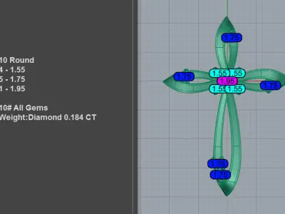 Luxury Christian Pendant Necklace 3D print model