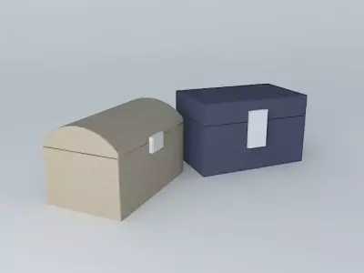Box  Chest Fabric Decorative Free 3D model