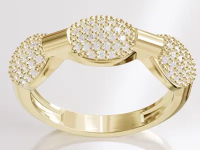 Jewelry Diamond Ring Model RG56 Free 3D print model