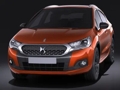 Citroen DS4 Crossback 2016 VRAY 3D model