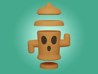 Gyroid Plant Pot 3D print model