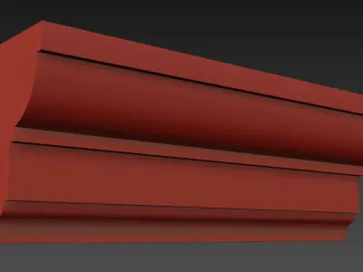Cornice Moulding Low-poly 3D model