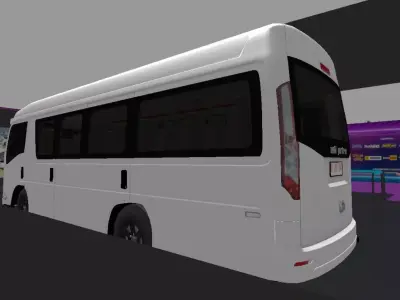 Isuzu nlr adiputro  Low-poly 3D model