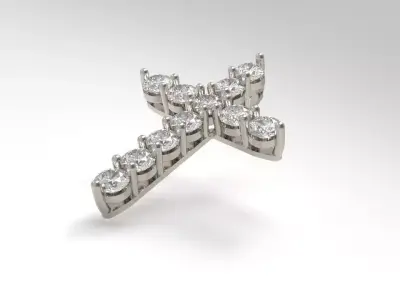 Luxury Diamonds Cross multiple sizes Pack 3D print model