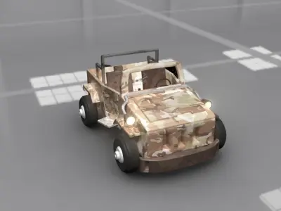 Jeep Cartoon 3D model