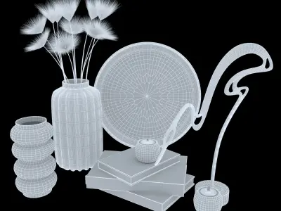 decorative set 46 3D model 2