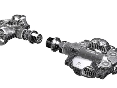 Shimano XTR PD-M9000 pedals 3D model