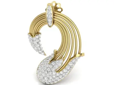 earrings unique design 3D print model