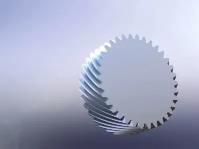 Helikal gear 3D print model