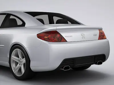 Peugeot 407 Coupe 2013 3D model